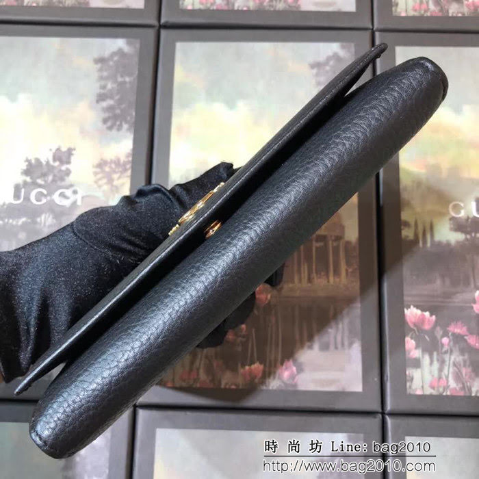 GUCCI古馳 2018新款 萌萌翻蓋包 狗頭限量版 女士長錢包 499324 克全皮 WTG2050